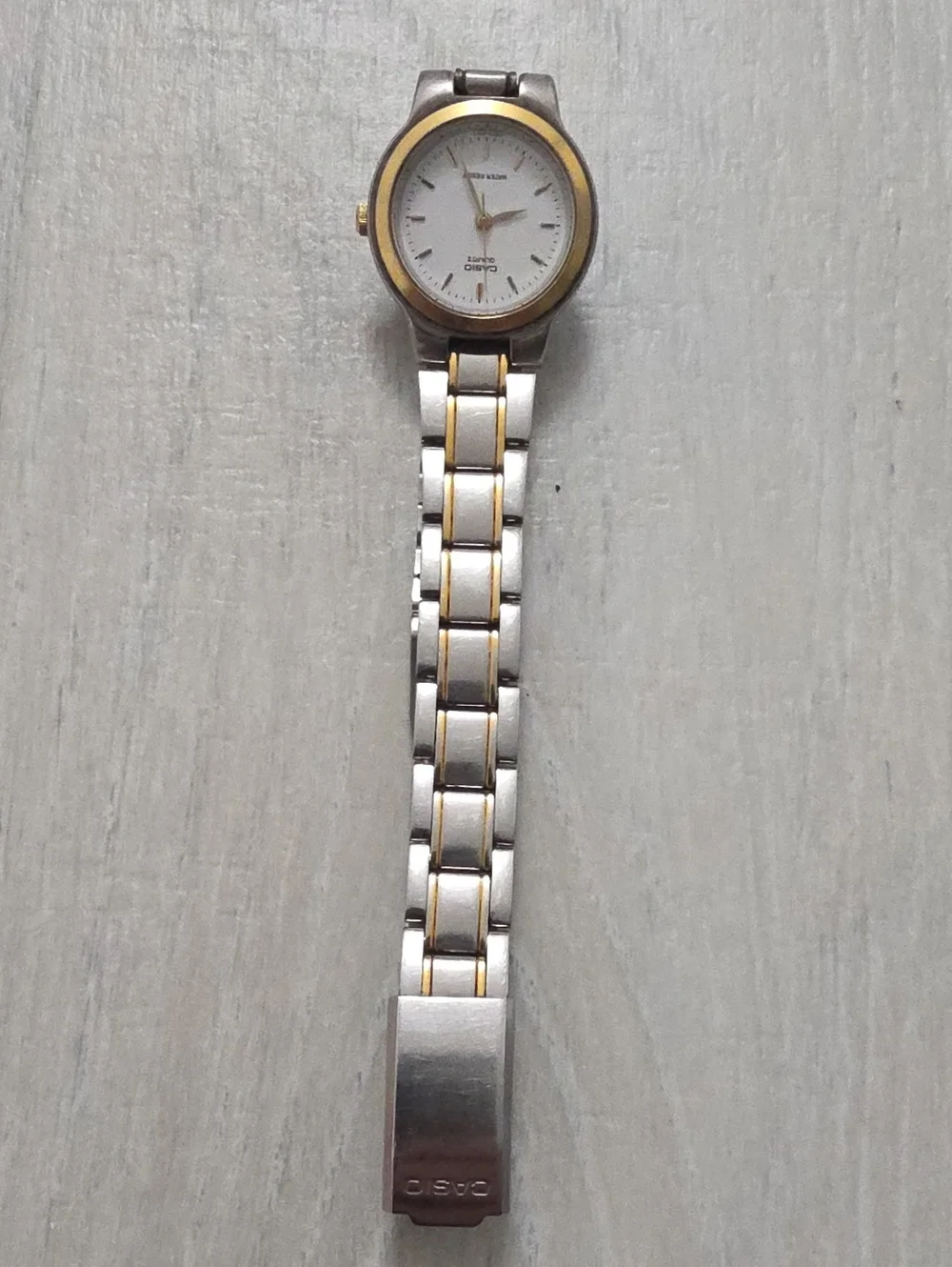 Casio Two-Tone Men’s Bracelet Watch - Silver & Gold